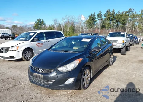2011 Hyundai Elantra Limited из США, поврежденный, VIN 5NPDH4AEXBH013601